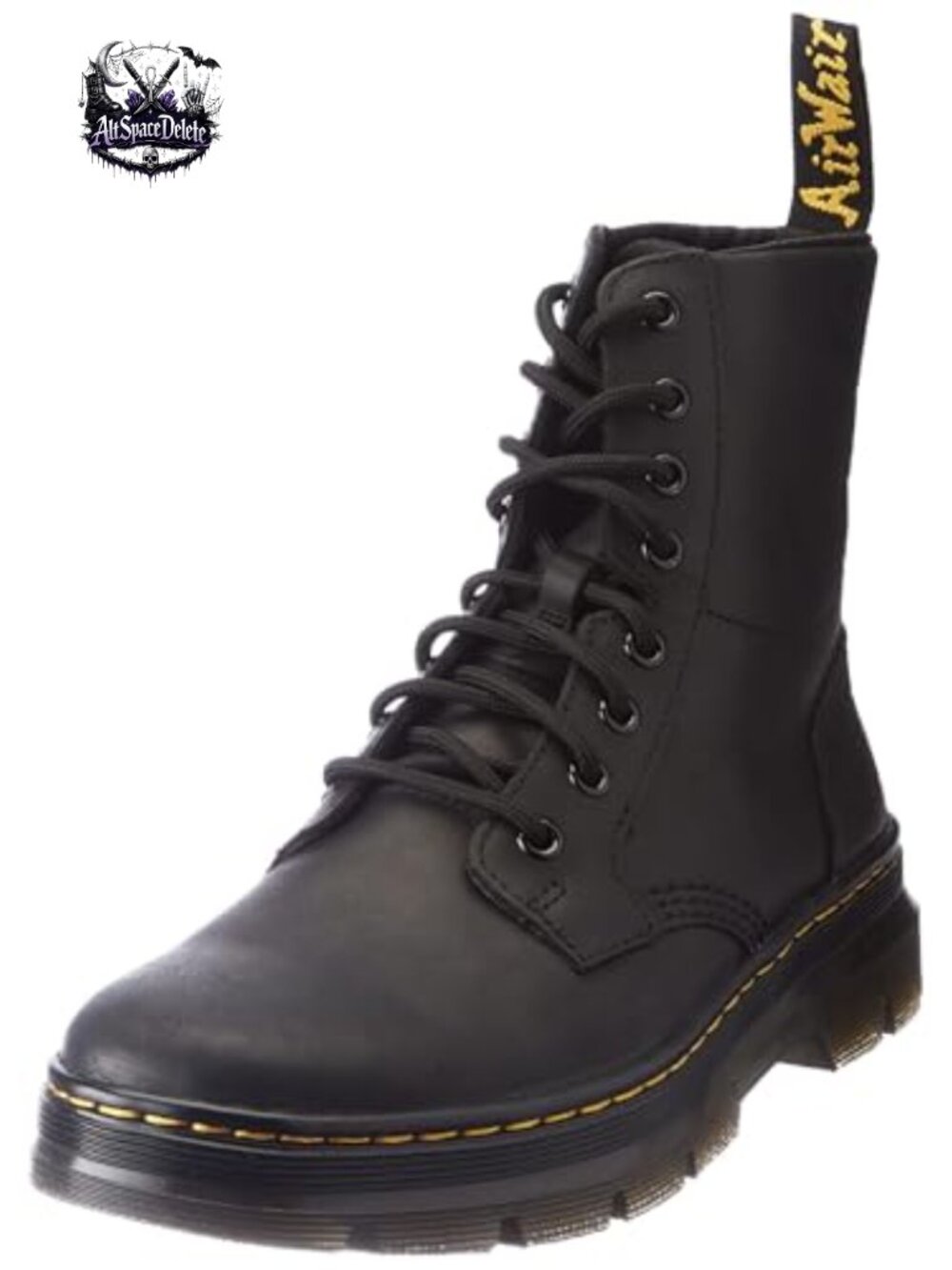 Dr. Martens Combs Leather Lace-Up Ankle Boots Combat Work